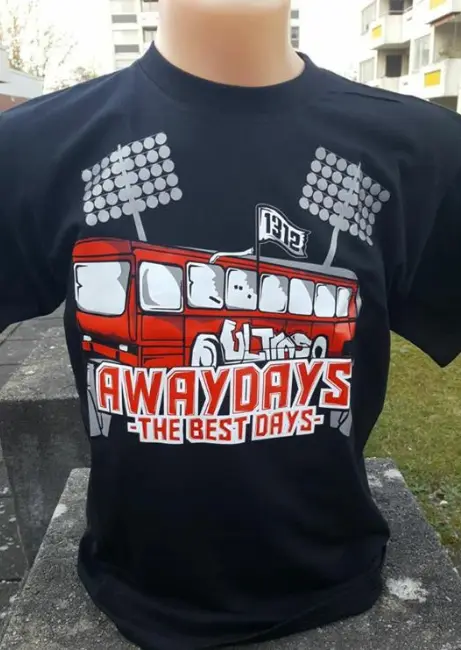 Schwarzes Shirt Awaydays