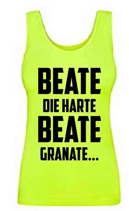 Gelbes Tanktop Beate Granate